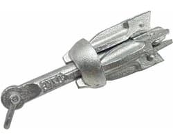 Opvouwbare Boot Anker - Watersport Anker - Boot Stabiliseren - Thermisch Verzinkt - 10kg - Zilver