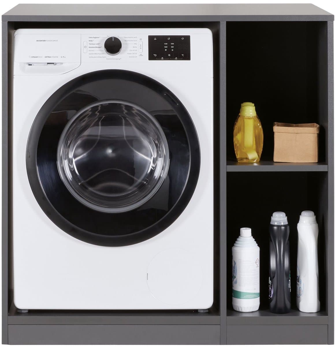 Interlink Lifestyle Studio Flow wasmachinekast voor wasruimte antraciet 99 x 68 x 98 cm — afbeelding 1