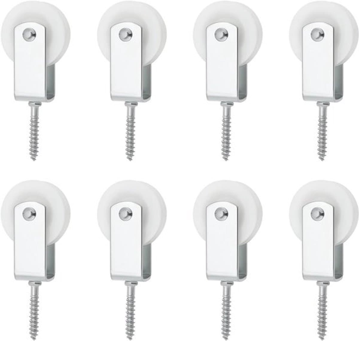 - Katrol Touw Nylon - Indoor Outdoor Gebruik - 40Mm - Set van 8 - Zwart - Waslijn Installatie - Geschikt voor Balkons en Terrassen 38x6mm — afbeelding 1