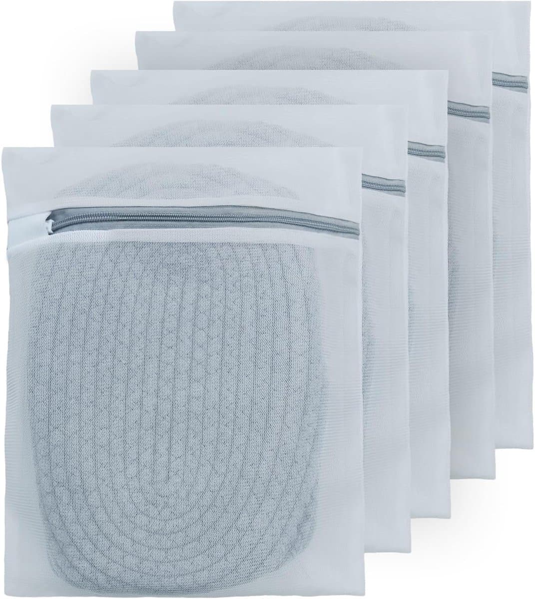 SnelShoppen - Waszakken voor Wasmachine 5 Stuks, Wasnet voor Delicate Kleding 30 x 40 cm, Perfect voor Ondergoed, Sportkleding en Babykleding — afbeelding 1