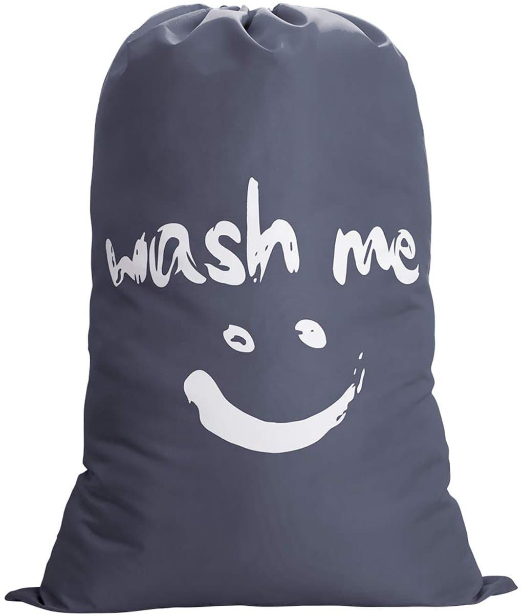 Wassen zak voor onderweg - Vouwbare wasmand 120L - Grijs — afbeelding 1