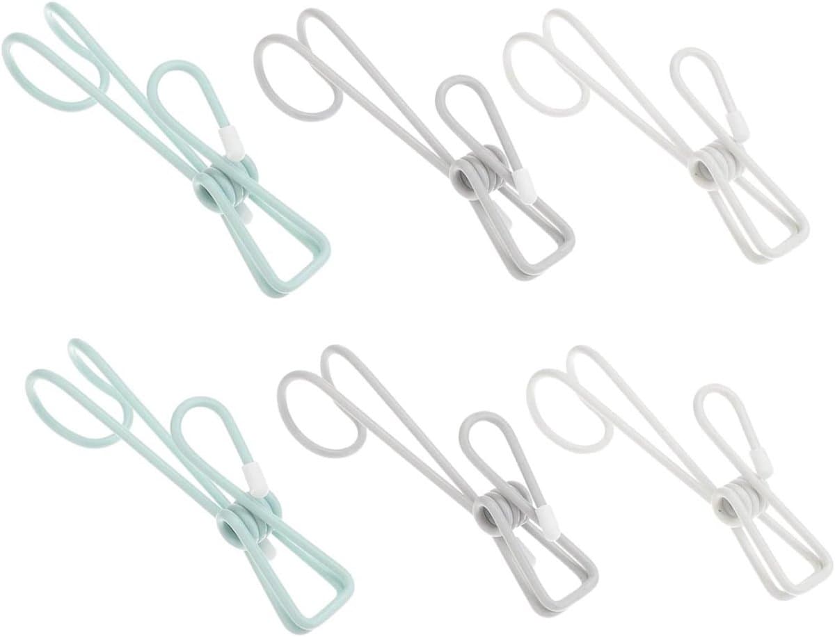 Wasknijpers - Waslijn Clips - Kleding Drogen - Winddicht Ontwerp - 10x3.80x1.00CM - Wit — afbeelding 1