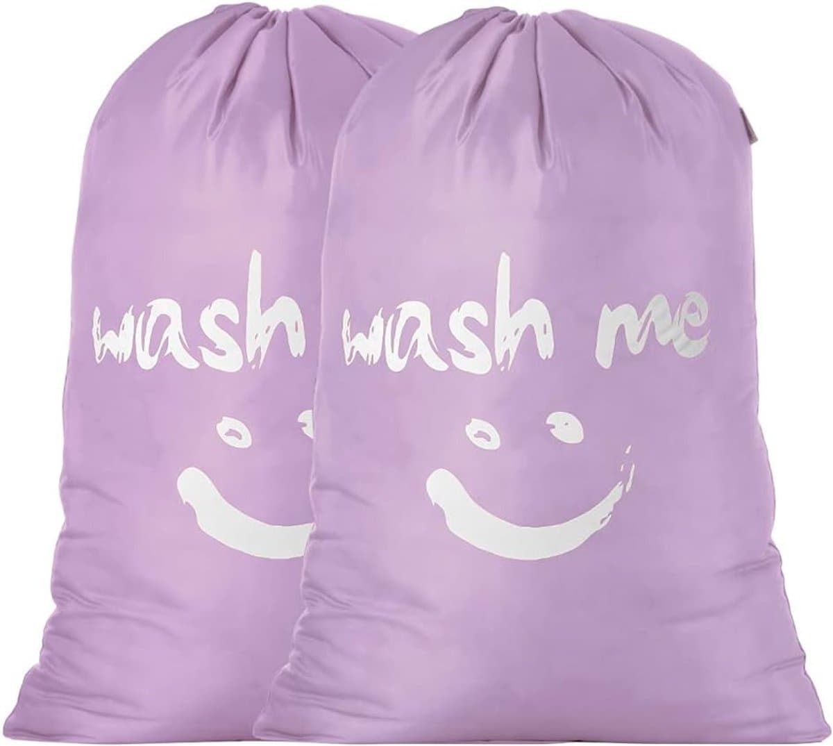Set van 2 Waszakken, 120 Liter, Grote Opvouwbare Wasmand, Ideaal voor Thuis en Reizen, Praktische Opbergoplossing — afbeelding 1