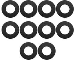 Inovra- Rubber Wasmachines 10 Stks - 42mm/22mm/2mm - Geschikt voor 1/2" Kranen - Eenvoudig te Installeren - Duurzaam Rubber - Hoge Betrouwbaarheid - Afdichtring