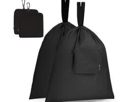 Dailygoods- Waszakken Opvouwbaar - 2 Stuks - Duurzaam Oxford Doek - Lichtgewicht - Reiswaszak - Afmetingen 51 x 57 cm - Waszak