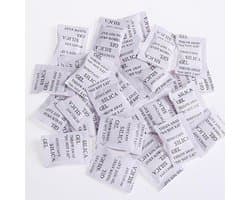 200 stks Silica Gel Droogmiddel Zakken, Silica Gel Sachet Pakket Vochtvocht Vochtige Absorber Ontvochtiger Geuren, Droogmiddel Zakken voor Opslag Drogen