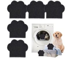 5 ballen voor wasmachine voor het vangen van dierenharen, voor het verwijderen van haren en pluisjes in wasmachine en droger, kattenklauwontwerp, herbruikbare reinigingsspons voor kleding, dekens en