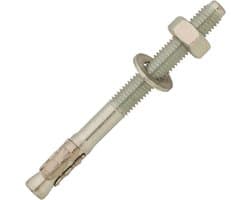 Stalen Boutankers - Metaal Bevestiging - Stevig Bevestigen - Gegalvaniseerd Staal - M10 x 150 mm - Zilverkleurig