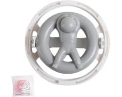 Wasmachine Pluisvanger - Haarfilter - Kleding Reinigen - Fijnmazig Ontwerp - 10x10x4 cm - Grijs Groen