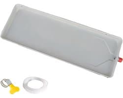 Lekbak Airco - Wateropvangbak Condens - Voorkomen Waterlekkage - Gegalvaniseerd Staal - 81x24x3cm - Grijs — afbeelding 1