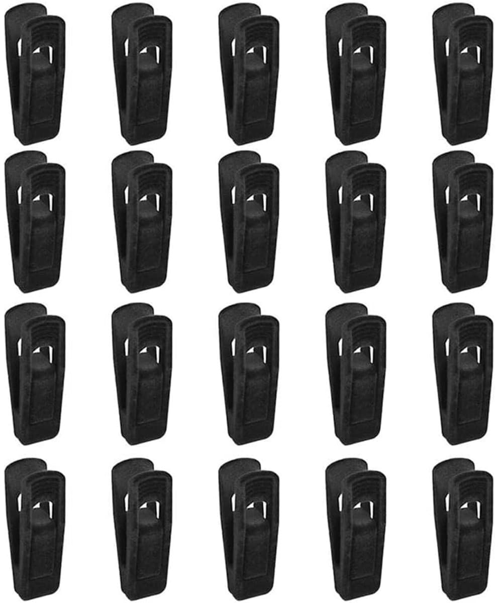 Dailygoods - Set van 20 Antislip Flock Hangerclips — afbeelding 1