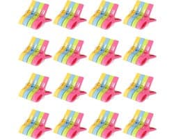 Grote Plastic Wasknijpers voor Handdoeken en Kleding - 64 Stuks, Ideaal voor Strand en Buitengebruik, 12.5x7.3x2.3cm