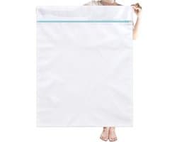 Grote Waszakken 90 x 110 cm - Mesh Waszakken met Rits voor Kleding, Bedlinnen en Reizen - Ideaal voor Jassen, Dekens en Kussenslopen