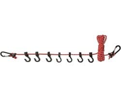 Waslijn - Drogere Koord - Kleding Drogen - Winddicht Ontwerp - 5 Meter - Rood