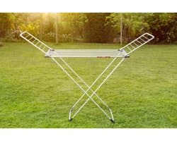 Vileda Aluminium Serie - Droogrek - Lichte Droger - Op Wieltjes