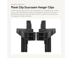 Dailygoods- Plankclip Duurzaam - Pakketplank Clip - Past voor W169 A-Klasse 2010-2012 - Past voor W245 B-Klasse 2008-2011 - Kunststof - Zwart - Hoedenplankclip