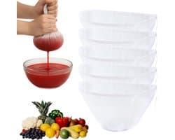 Dailygoods- Notenmelkzak 5 Stuks - Biologisch - Wasbaar - Fijnmazige