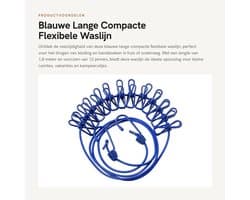 Dailygoods- Waslijn Uittrekbaar - Compact - 1,8 m - 12 Pinnen - Haken - Draagbaar - Ideaal voor Vakantie - Drooglijn