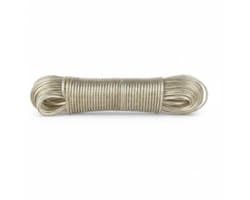 Dailygoods- Waslijn 30 m met stalen kern - PVC-omhulsel - Flexibel - Voor buiten - Tuin/camping - Geschikt voor kleding en beddengoed - Ophanglijn