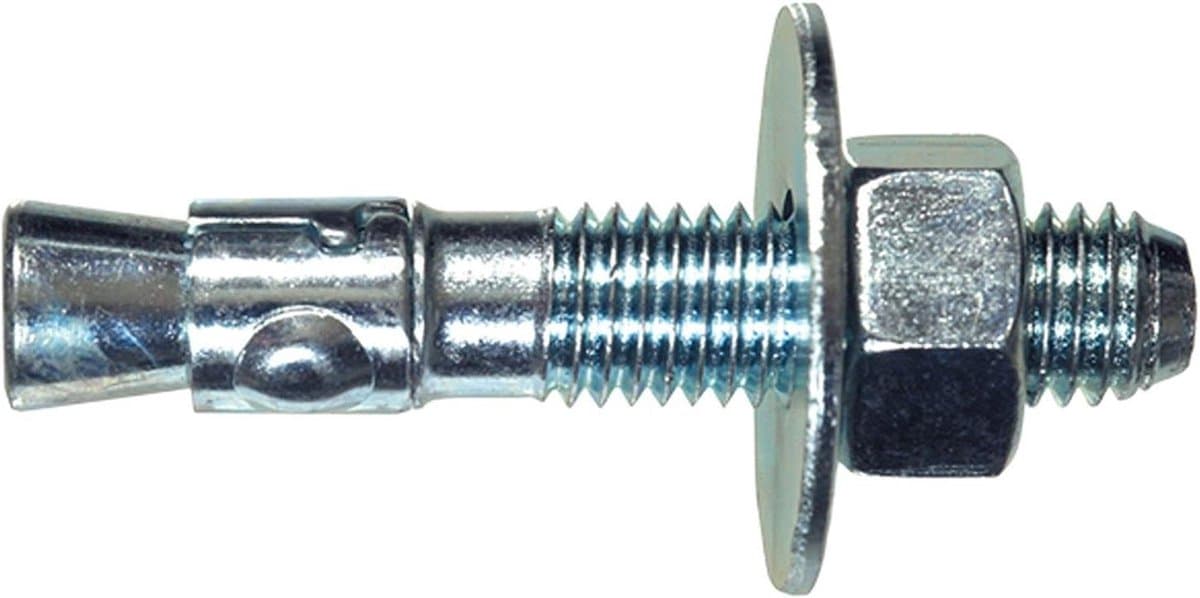 Wiganker - Expansieanker - Bevestigen in beton - Koppelgestuurd anker - 1/2 x 2-3/4 inch - Zink — afbeelding 1