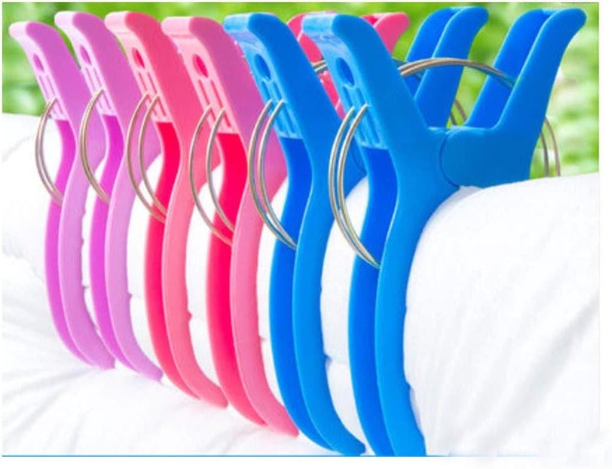 Wasknijpers - Kleding Clips - Kleding Drogen - Winddicht Antislip - 8 stuks - Multicolor — afbeelding 1