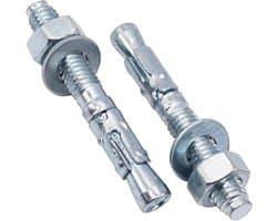 Wigankers Metaal - Betonpluggen M8 - Bevestigen in Beton - Verzinkt Staal - 6 Stuks M8x60mm - Zilverkleurig
