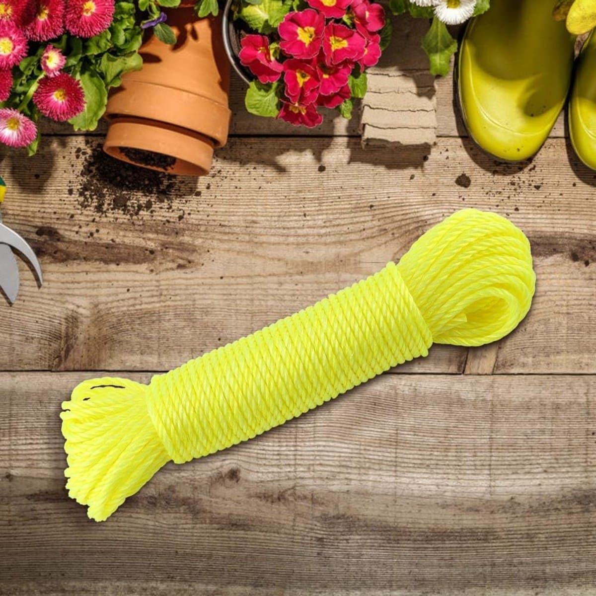 TOPINCN Nylon Touw Lijnen Koord Waslijn Buiten Rated Vervanging Kleding Lijn Tuin Patio Camping Kleding Drogen 20m — afbeelding 1