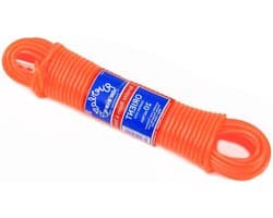 Waslijn - Kledinglijn - Buiten Drogen - Sterk Slijtvast - 25 Meter - Oranje