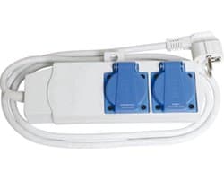 Wasmachine/droger stekkerdoos 2-voudig - 3x1.5mm - 1.5 meter — afbeelding 1