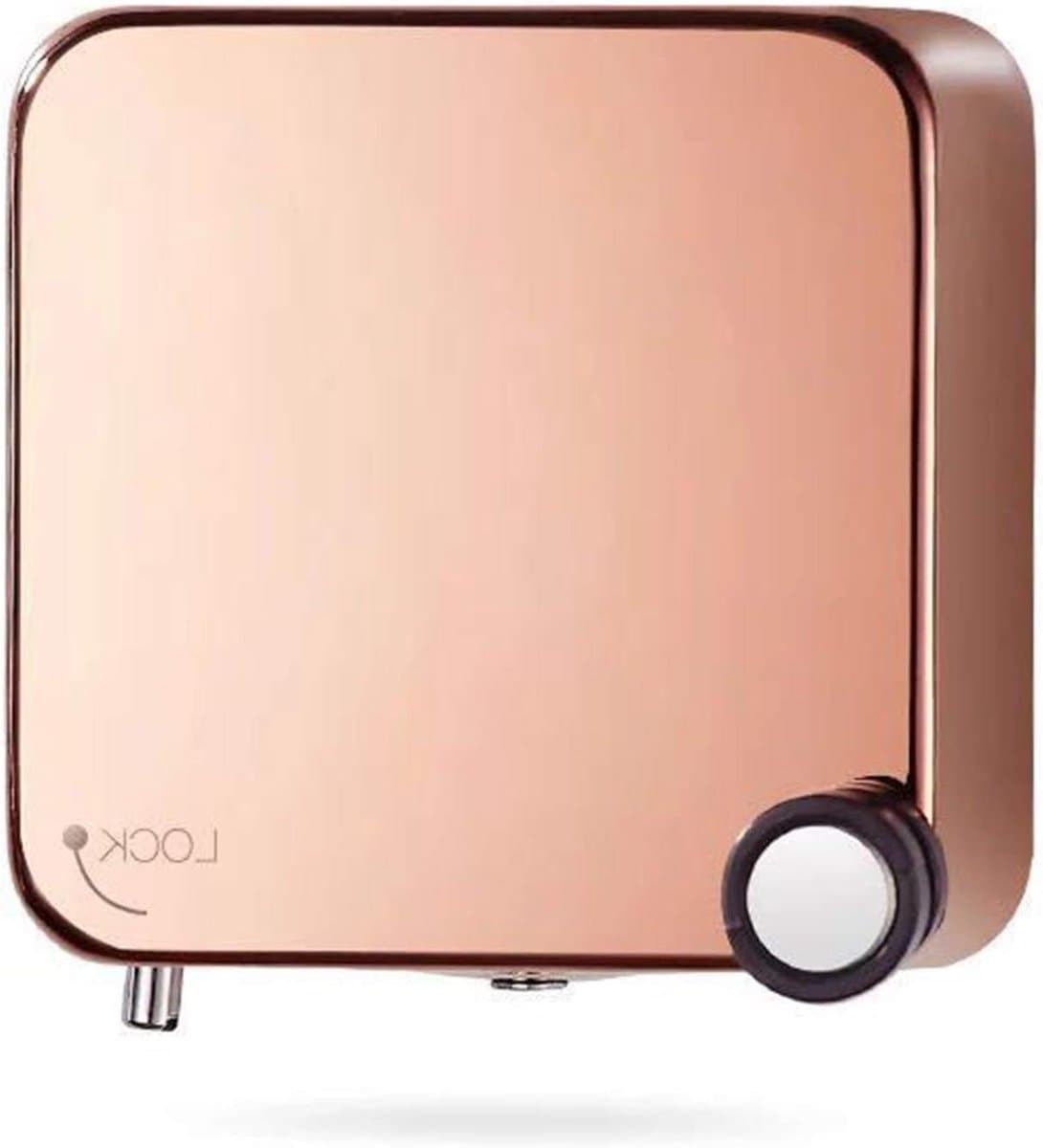 Intrekbare Waslijn - Kledinglijn Binnen - Drogen Kleding - Roestvrij Staal - 35 Meter - Zwart Rosé Goud — afbeelding 1