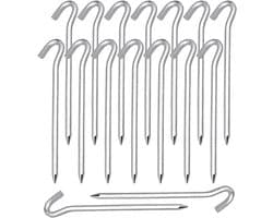 Stevige Tent Haringen van Aluminium, 20 Stuks, Ideaal voor Stabiliteit en Camping Accessoires, Duurzame Grondankers voor Tentgebruik