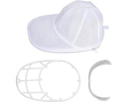 Set van 1 pettenwasmachine met netzak en PP-frame, beschermt petten in de wasmachine. Netzak + PP-frame tegen vervorming. Gemakkelijk schoon te maken en op te bergen.