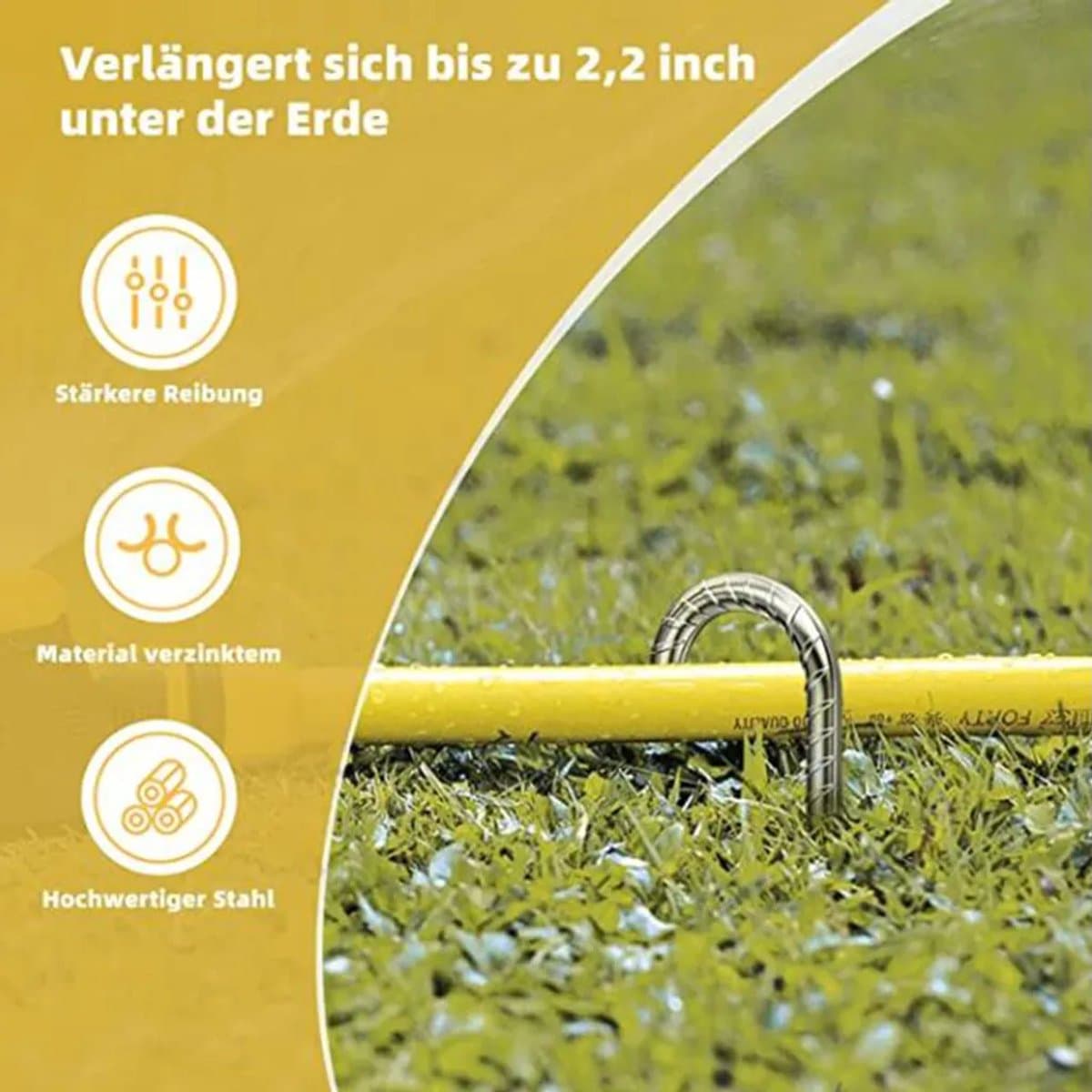 Trampoline grondankers, 6 stuks, 30 cm lange haringen, gegalvaniseerde grondankers, grondankers Geschikt voor de bouw, tentharingen, Geschikt voor beitelvormige punten. — afbeelding 1