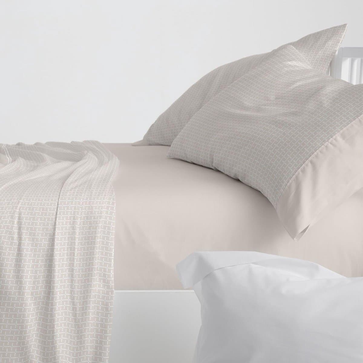 Blanco Beddengoedset, 135 cm breed bed (+ beschikbare maten), design 540, kleur haver (135 x 190/200 cm) — afbeelding 1