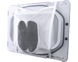 Sneaker droogtas, drogerdeur schoennetje met elastische band, sneaker waszak, wit, 15,5" x 15,5", 1 verpakking