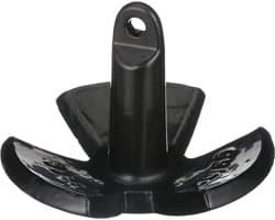 Rivieranker - Bootanker Modderanker - Boot Verankeren - PVC Gecoat - 68 kg - Zwart
