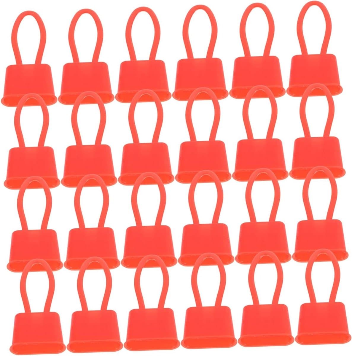 Plastic Net Sluitingen - Net Haken Zak Clips - Opslag Organiseren - Duurzaam Kunststof Ontwerp - 200 Stuks - Rood — afbeelding 1