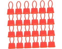 Plastic Net Sluitingen - Net Haken Zak Clips - Opslag Organiseren - Duurzaam Kunststof Ontwerp - 200 Stuks - Rood