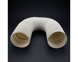 Cheqo® Luchtafvoerslang - Airco Slang - Afvoerslang Airco - Mobiele Airco - Flexibele Slang - Ventilatieslang - Afzuigslang - Airconditioner Slang - Aircoslang - Wit - Universele Vervangingsslang - Uitlaatslang - Airco Buis - Luchtslang — afbeelding 1