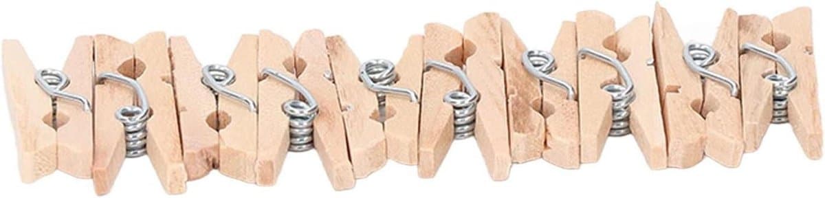 Houten Wasknijpers - Mini Knijpers - Ambachten Decoratie - Populieren Hout - 100 Stuks - Natuurlijk Hout — afbeelding 1