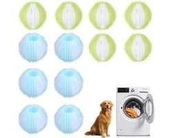 Wasmachine Haren Verwijderaar - Pluisvanger Trommel - Haarvrije Was - Herbruikbaar Nylon - 12 Stuks - Nylon