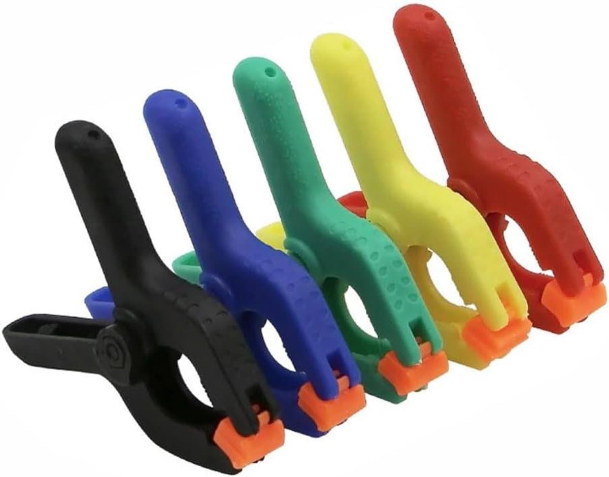 Kleine Klemmen - Plastic Clips - Hobby Werk - Verstelbaar Ontwerp - 5 Stuks - Mix — afbeelding 1