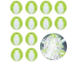 12-pack - Huisdierhaarverwijderaar - Wasmachine pluizenballen - Huisdierhaarverwijderaar - Hondenhaarverwijderaar - Herbruikbaar - Nylon anti-klit - Wasballen - Anti-klit wasballen - Vlekverwijderingsballen