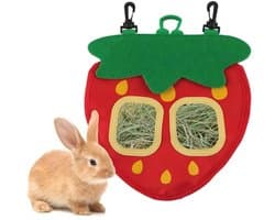 Voederzak voor Hooi en Snacks voor Kleine Dieren - Automatische Dispenser voor Konijnen en Cavia's