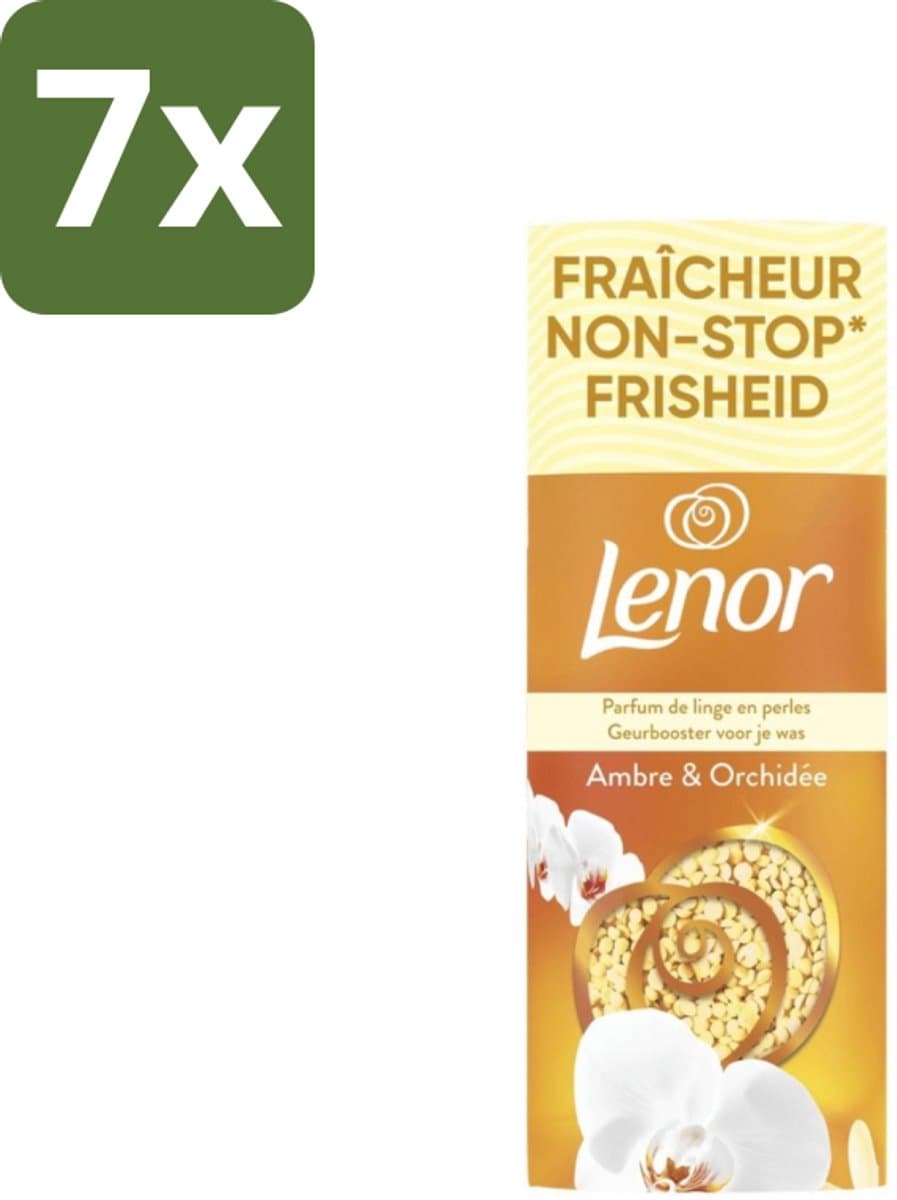 Lenor – Geurbooster – Amber & Orchidee – 12 Wasbeurten – 155 g - Bulkverpakking - 7 stuks — afbeelding 1