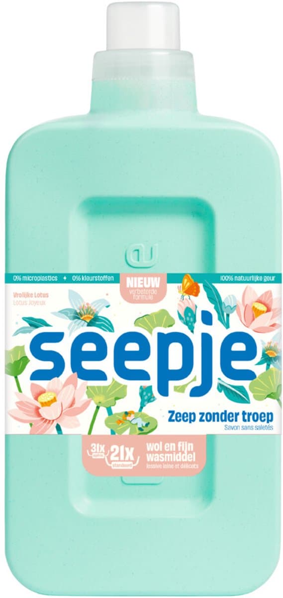 Seepje Wasmiddel Wol & Fijn Vrolijke Lotus - 945 ml — afbeelding 1