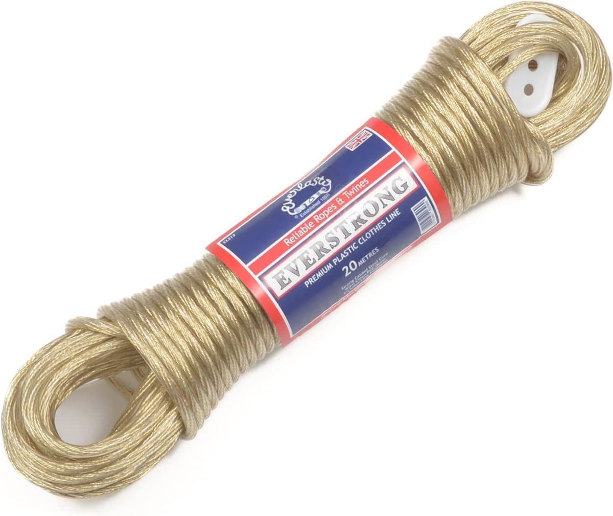 Premium Kwaliteit Stalen Kern PVC Waslijn 4.7mm x 20M — afbeelding 1