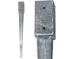 Grondanker Huls Vierkant - Verzinkt Staal - Keuze Lengte 750mm of 900mm