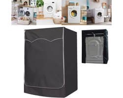 wasmachine hoes - voorlader drogerhoes - waterdicht - stofdicht - zonwerend - Geschikt voor opzet- en droogkasten buiten - geschikt voor de meeste wasmachines en drogers op de markt - 60x60x85 cm - zwart
