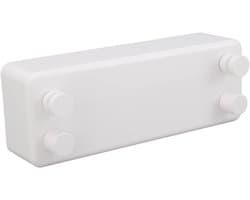 Uitschuifbare Intrekbare Waslijn Muur Waslijn Dubbele Lijn Muur Droger voor Badkamer Wasruimte Tuin of Reizen 30 Kg Laadvermogen Tot 42 M Lang (Wit)